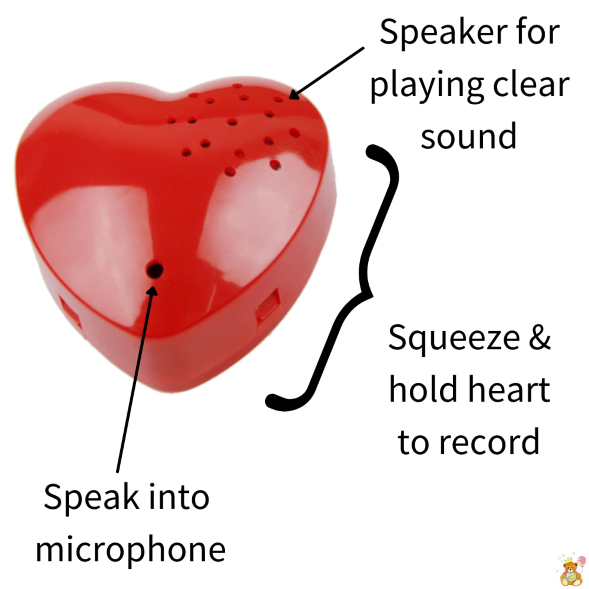 Confezione Da 2 Scatole Audio A Vibrazione Battito Cardiaco Build-A-Bear Workshop Rosso 024713