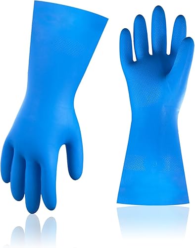 Vgo... Guantes de limpieza,Lavavajillas,Cocina,Resistente,Reutilizables