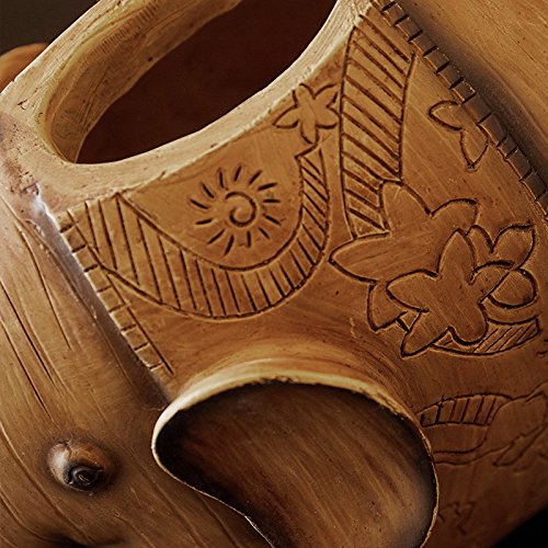 Olifant Hars Vaas Woonkamer Eettafel Tv Teller Oppervlak Vaas Simulatie Bloem Gedroogde Bloem Decoratie Vaas Woondecoratie 26x20x16 Cm, 19x17x14 Cm, 2 Stks - Afbeelding 6