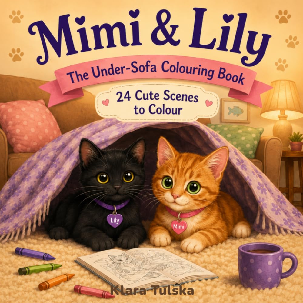 Mimi & Lily The Under-Sofa Colouring Book: 24 Cute Scenes to Colour