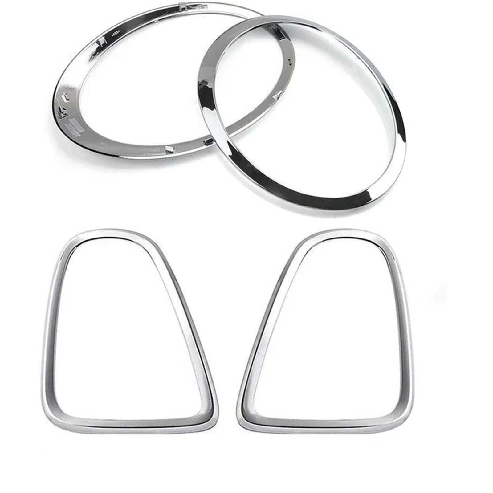 Cadre phare avant pour Mini Cooper S R56 R55 R57 contour chrome