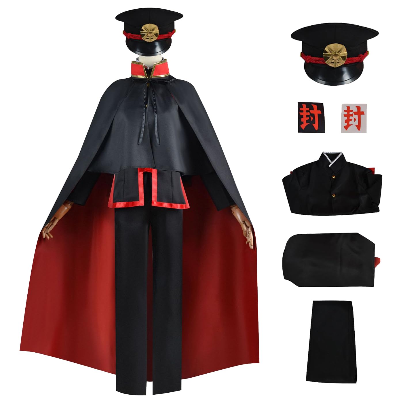 Hanako Kun Cosplay Costume Completo con Parrucca Anime Toilet Bound Hanako Kun Cosplay Outfit Natale Halloween Carnevale Party Stage Performance Costume Adulto Unisex