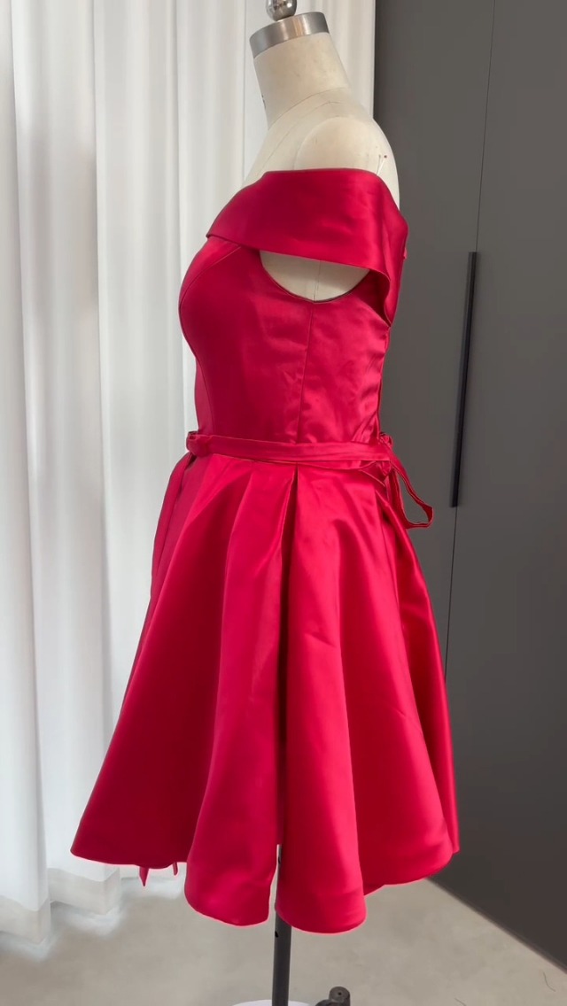 Amazon.com: Asulla Off The Shoulder Homecoming Prom Dresses with Pockets  Satin Short Cocktail Party Dress for WomenGold 0 : Clothing, Shoes & Jewelry