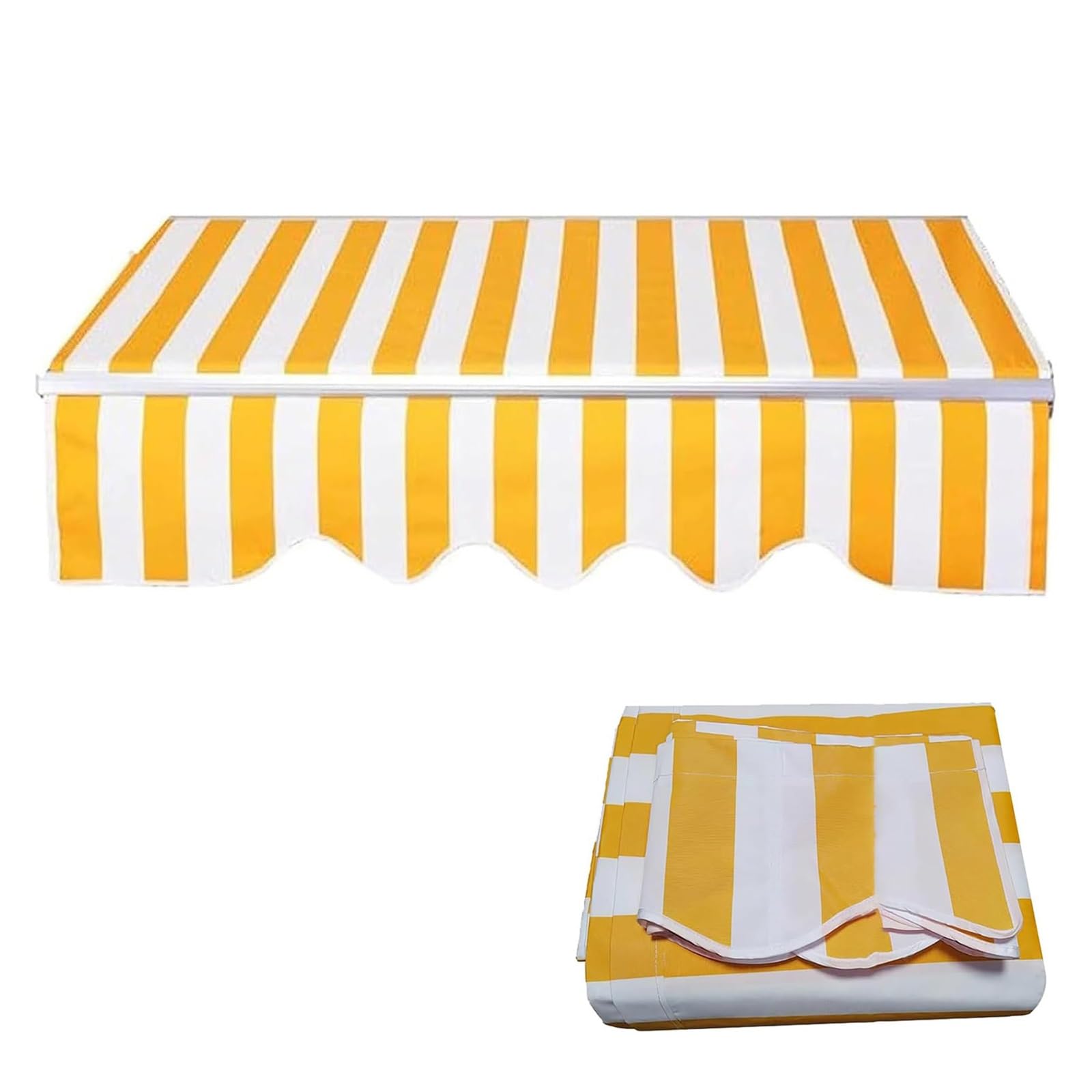 HJXGQJM Toldo De Lona, Tela De Repuesto para Toldos, Tela De Repuesto para Toldo De Terraza Retráctil (sin Marco) Toldo De Repuesto De Jardín, Tela para Toldo Exterior(2.5x1.5m(8.2x5ft))