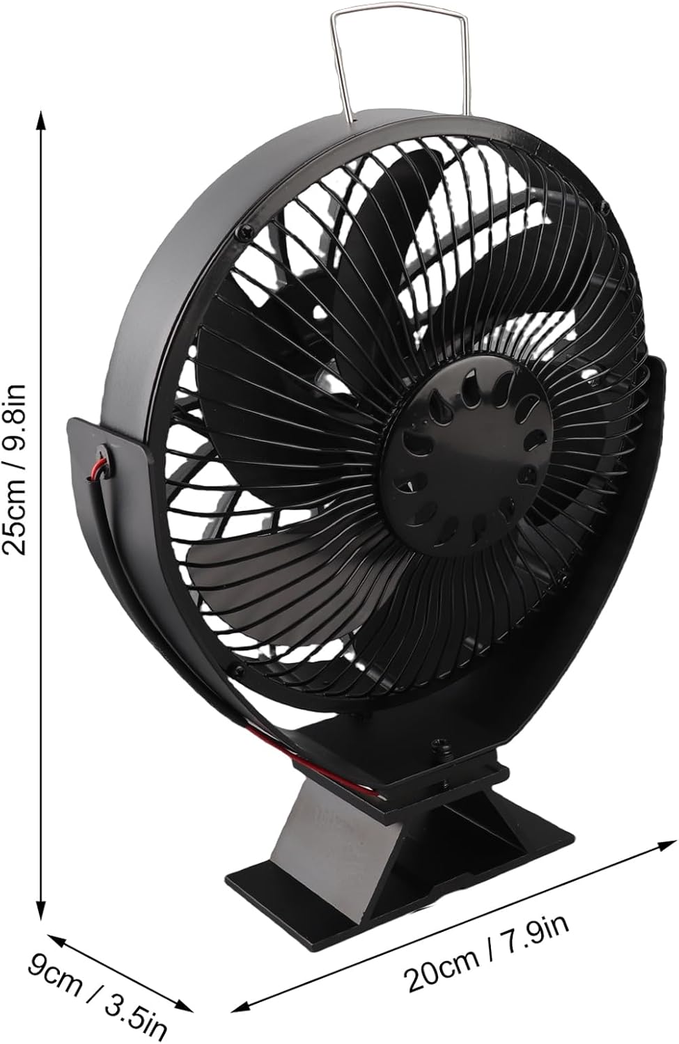 Yosoo Fireplace Fans, Heat Powered 6 Blades Silent with Handle, for Wood Stove Gazebo
