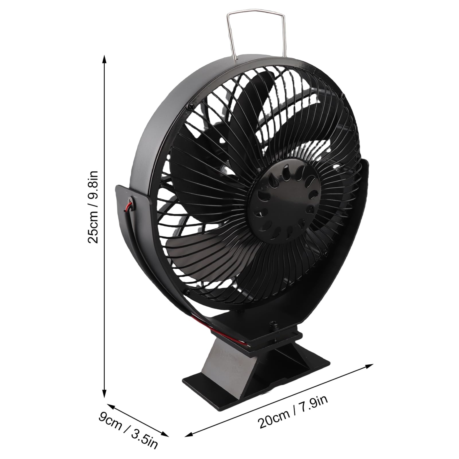FTVOGUE Ventilatori per Camino Ventilatore per Stufa a Legna Alimentato a