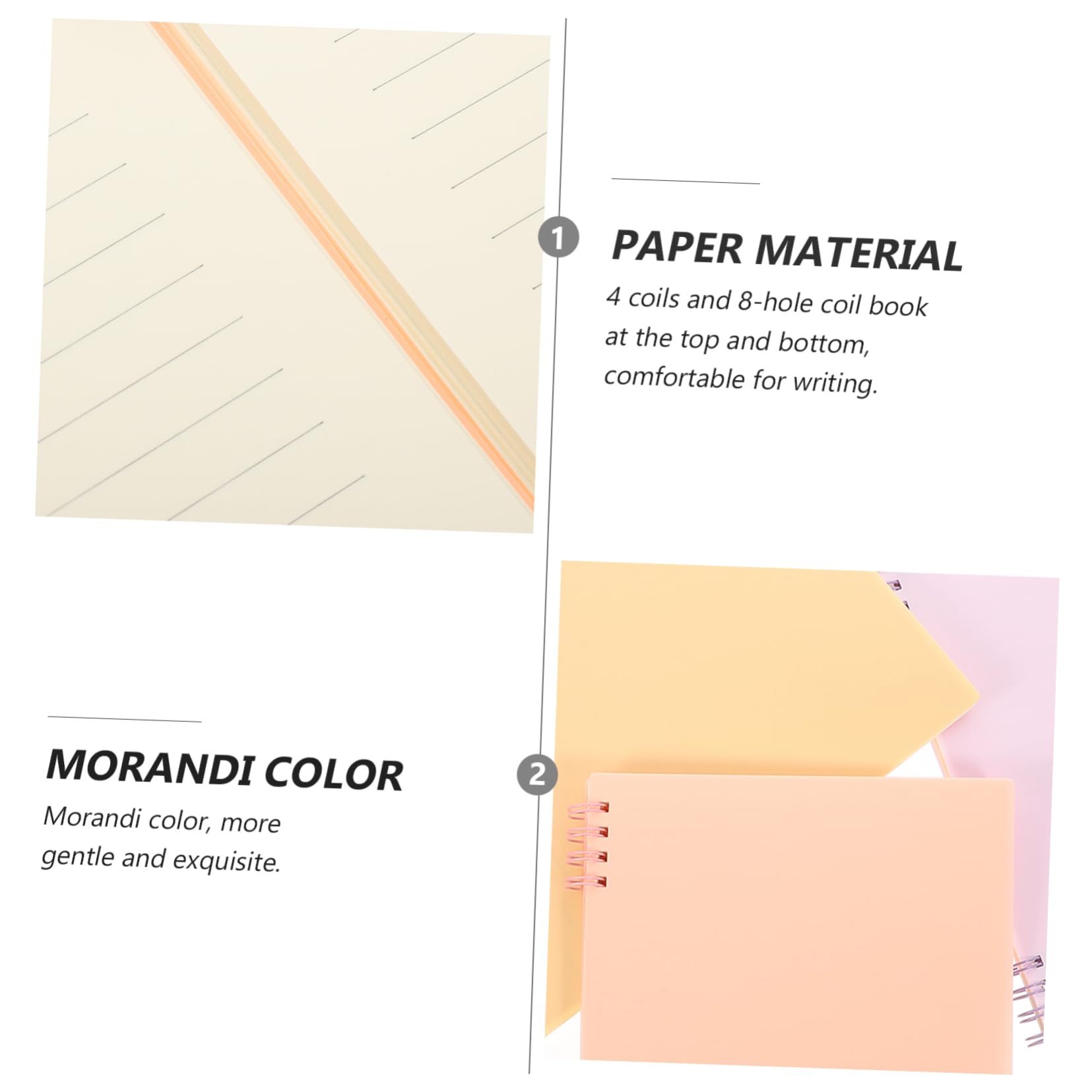 3pezzi Blocco Note Portatile in Materiale per Appunti Blocco Note Compatto e Comodo da Usare per Uso Quotidiano e Ufficio Quaderno Spirale Preferito dagli Studenti