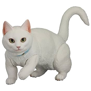 Amazon | ソフビトイボックス016B 白ネコ マンチカン ノン