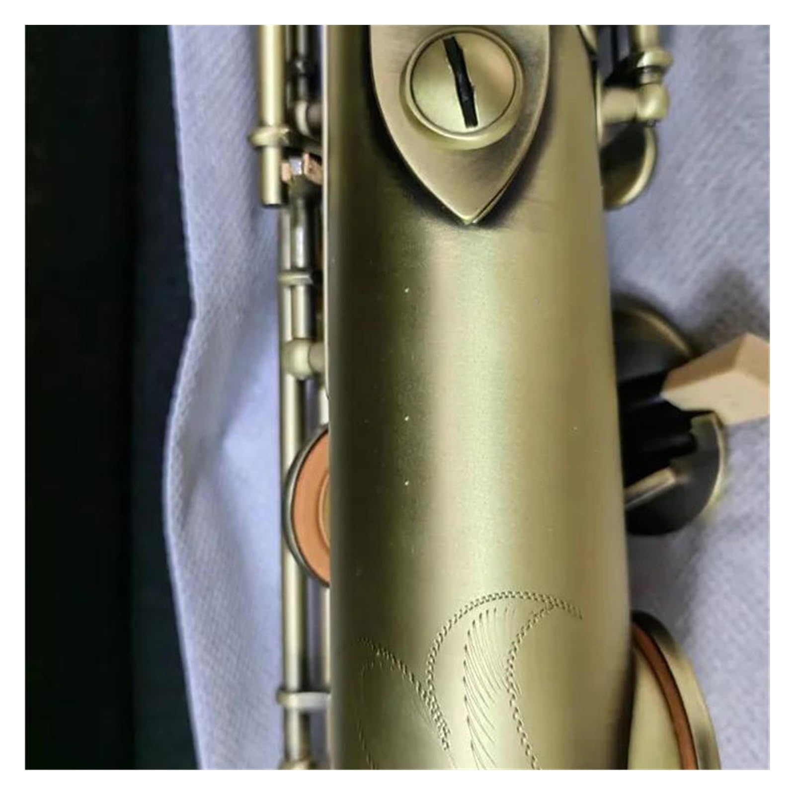 Saksofon Bb Vintage Miedziany Instrument Z Akcesoriami Do Futerału Saksofon | Saksofon