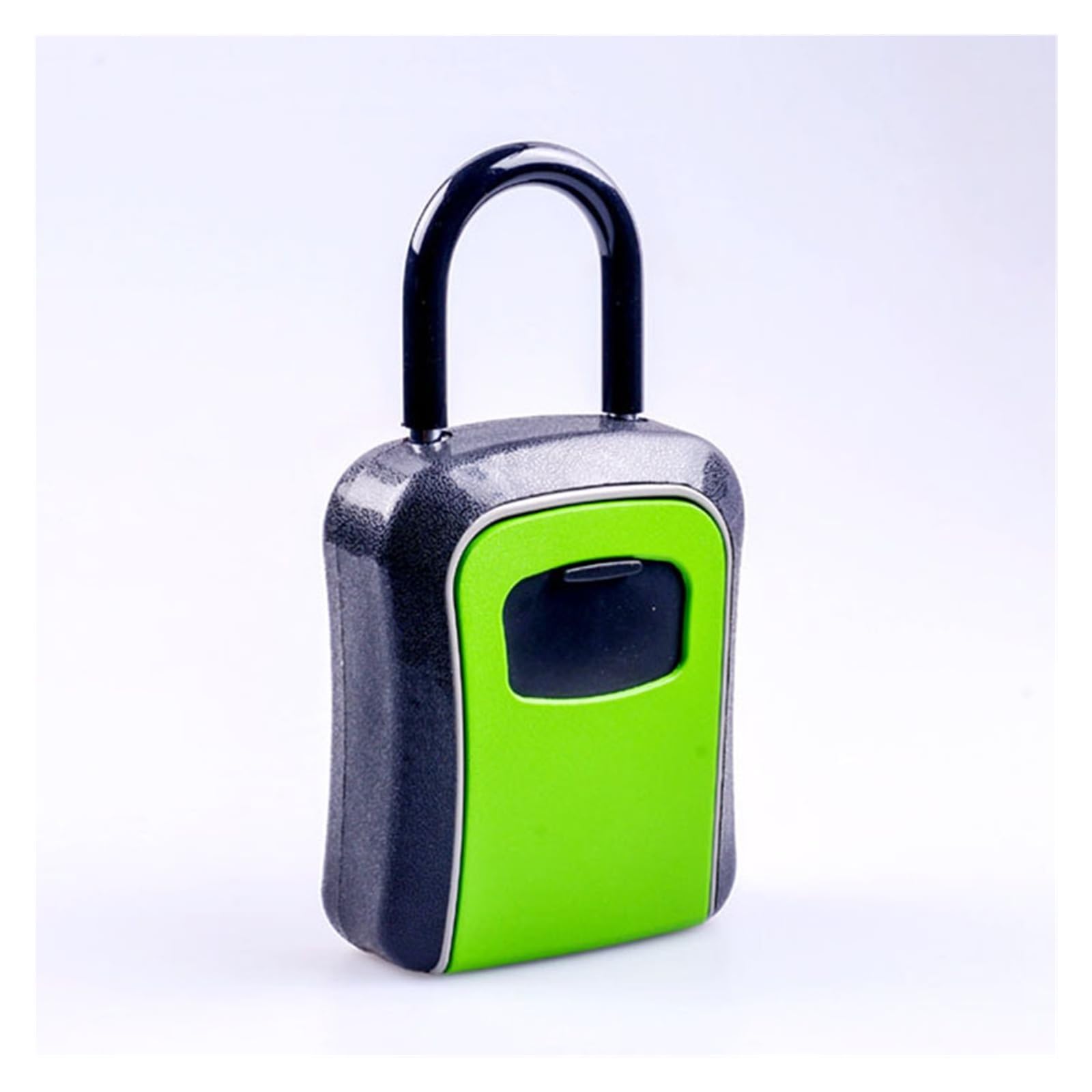Safe Box, Metal Password Key Box Outdoor Safe Lock Decoration Code Storage Wall Mounted(Green Alloy)