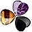 QINJIEJIE 3 PCS 1.2 Large Heart Crystals Amethyst Obsidian Tigers Eye Natural Healing Crystal Heart Shape Love Stones Polished Thumb Gemstones Therapy Reiki Energy Balancing Gifts