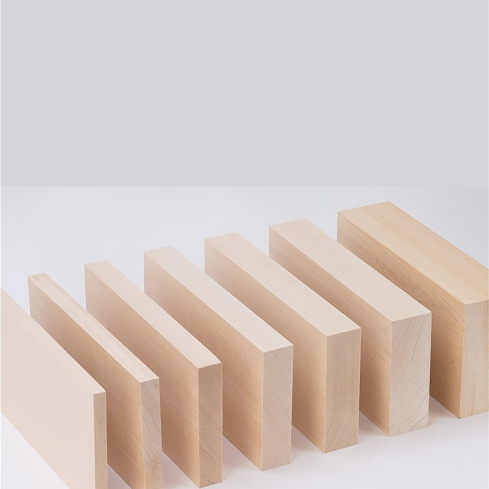 Madera para tallar Bloque de Balsa, cubo madera sin terminar, barra cuadrada sólida, modelo tira, Material construcción artesanal, pasatiempo para Bricolaje(40x40x100mm 2Pcs)