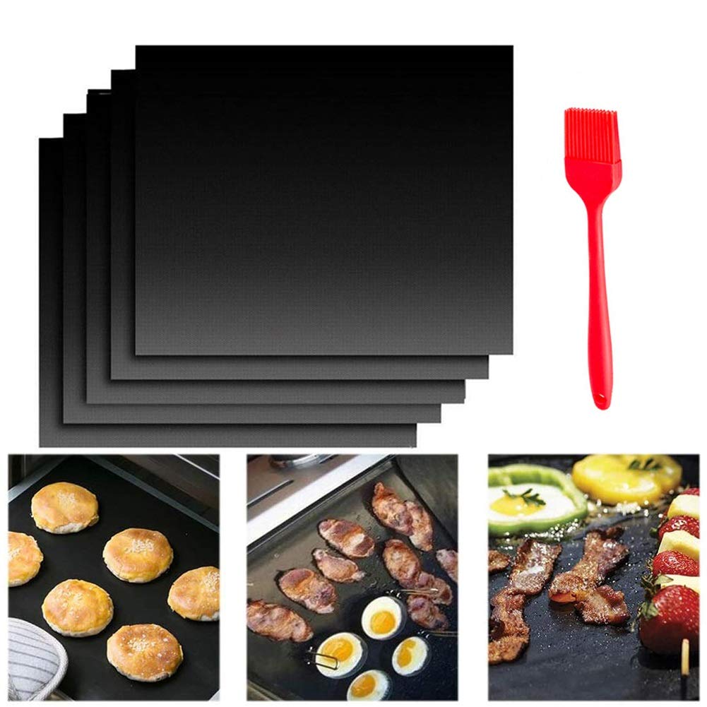 Grillmatten Set – 7 Antihaft-Grillbleche Für Gas-, Kohle- & Elektrogrill – Wiederverwendbar & Spülmaschinenfest – 39 X 33 Cm