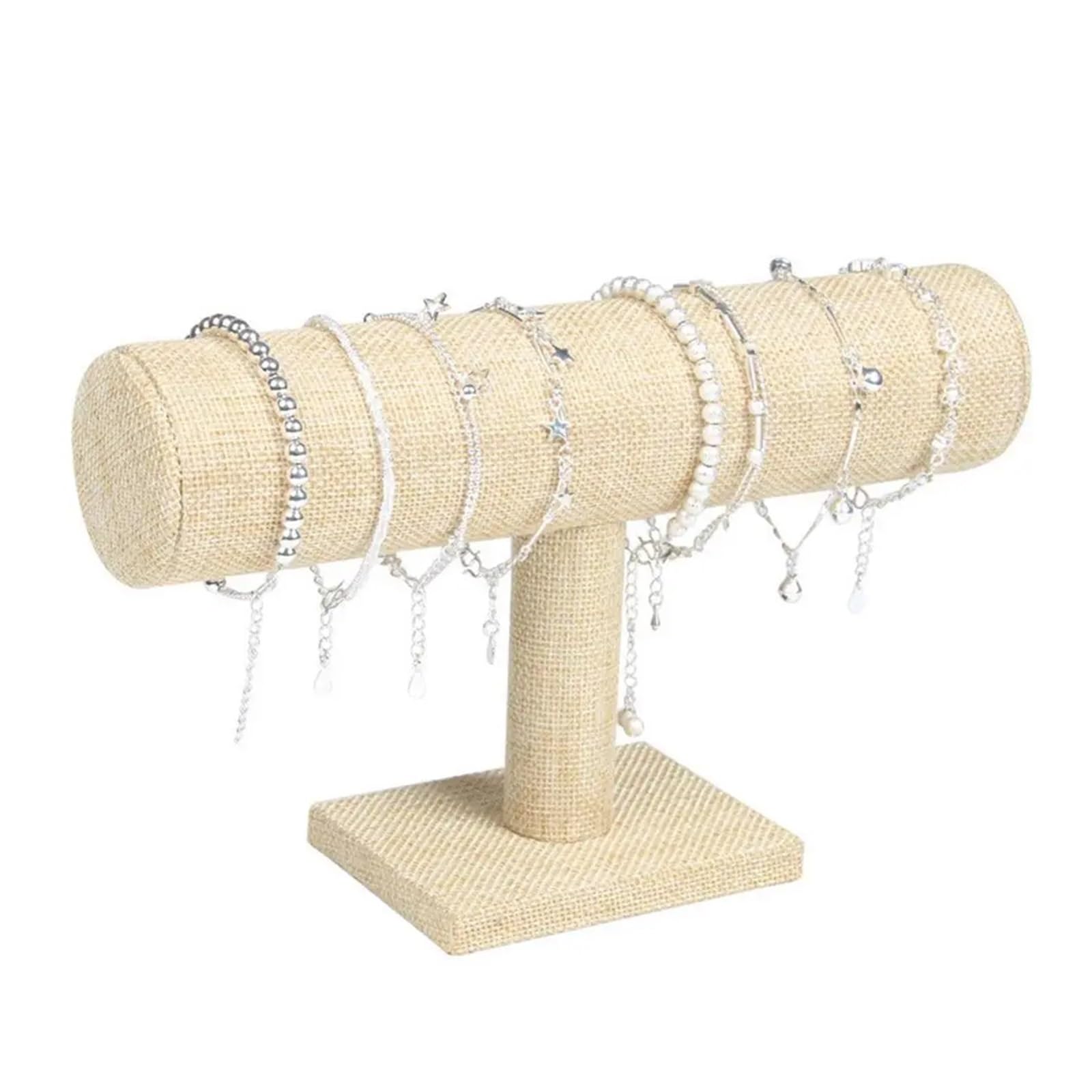 ZWCSHUU Watch Stand Velvet Bracelet Chain Watch Upright Display Rack Jewelry Organizer Hard Stand Holder(04)