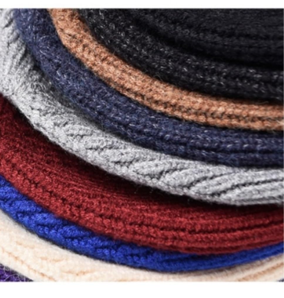 Wintermütze Für Kälte Wintermützen Für Herren Und Damen, Mit Fleece Gefüttert, Weich, Warm, Strickmütze, Skistrumpf, Bündchen Mütze Warme