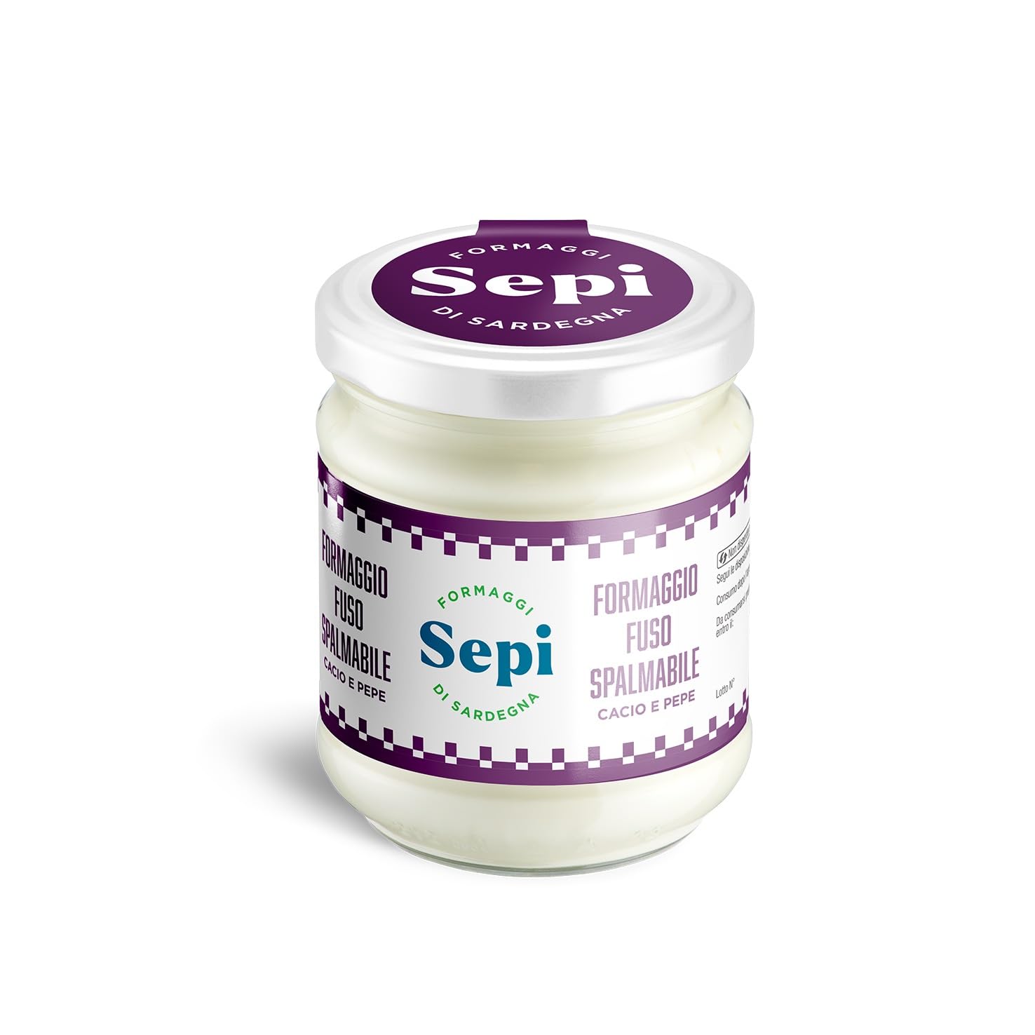 6 x 200g - Crema Gusto Cacio e Pepe - Crema di Formaggio Cacio e Pepe - Sepi - Marrubiu