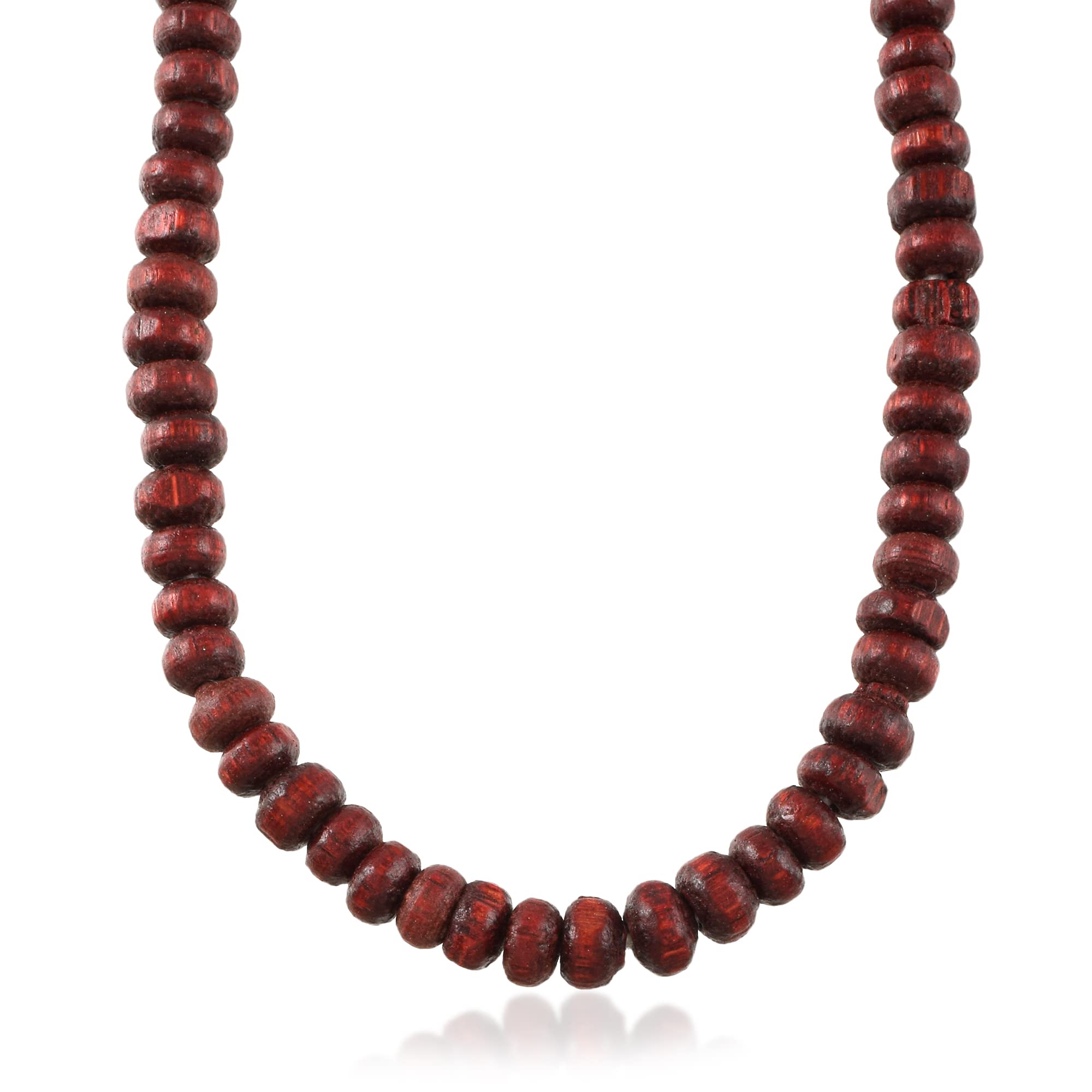 Lal Chandan/Red Sandalwood Mala for Men and Women Japa and Meditation Wood Chain Necklace-image-6