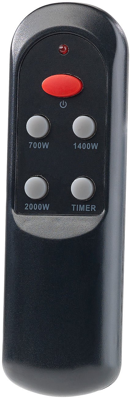 Semptec Urban Survival Technology Infrarot Heizstrahler: IR-Stand-Heizstrahler, Fernbedienung, Timer, 3-stufig, 2.000 W, IP34 (Infrarot Standheizstrahler, Terrassenheizstrahler, Ihr)