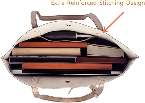 Miniatura 6 de Nodykka Women Tote Bags Top Handle Satchel Handbags PU Faux Leather Tote Bag with Tassel Shoulder Purse