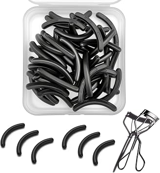 Compatible with Shiseido Eyelash Curler Refill Pads,30Pack Silicone Eye Lash CurlerRefills Fit for Shiseido Eyelash Curler,Black.