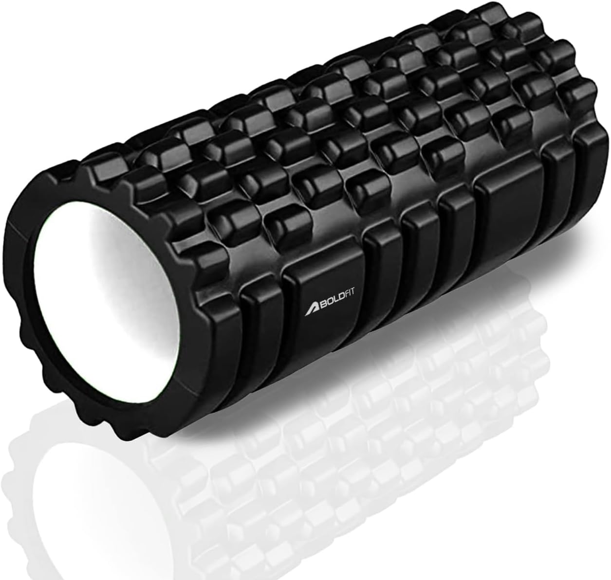 Foam Roller for Back Pain, Deep Tissue Massage and Body Pain High Density Foam Roller for Exercise in Gym, Home Back Roller for Muscle Recovery Massage Roller for Stretching - 33cm White