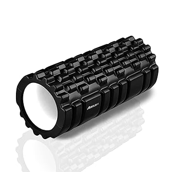 Boldfit Foam Roller for Back Pain, Deep Tissue Massage and Body Pain High Density Foam Roller for Exercise in Gym, Home Back Roller for Muscle Recovery Massage Roller for Stretching - 33cm White