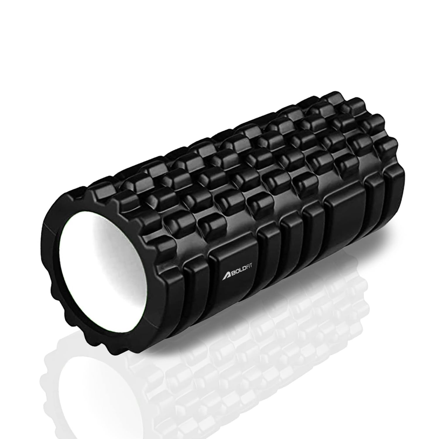 Boldfit Foam Roller for Back Pain, Deep Tissue Massage and Body Pain High Density Foam Roller for Exercise in Gym, Home Back Roller for Muscle Recovery Massage Roller for Stretching - 33cm White