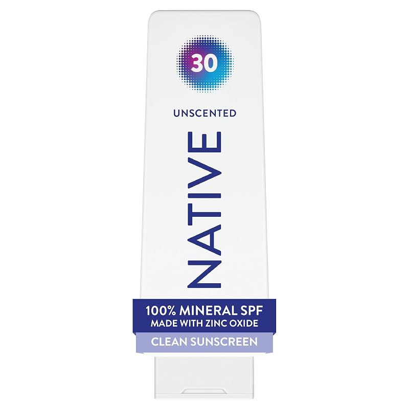 Native Protetor solar corporal mineral FPS 30 sem fragrância com óxido de zinco, 198 g
