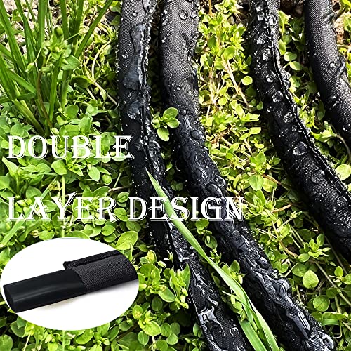 Kaaogity Flat Soaker Hose Drip Irrigation Line Hose For Garden,Linkable Consistent Fabric Garden Hose Save 80% Water, Double Layer Flex Collapsible Hose For Outdoor Vegetable Plant Watering (50Ft) #TOP3