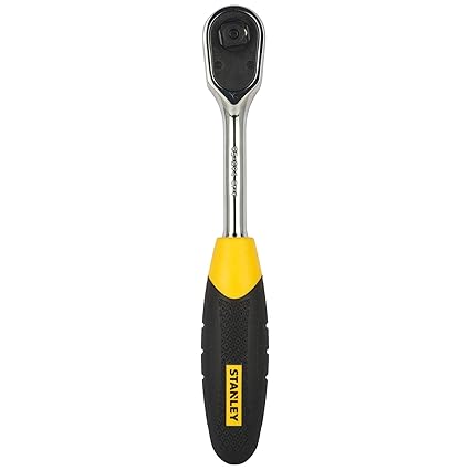 STANLEY STMT95894-8B 3/8'' Metal Quick Release Pear Head Ratchet (Yellow)