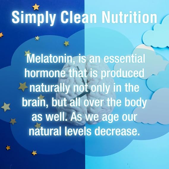Pure Melatonin 60mg | 180 Easy-to-Swallow Capsules | Natural Sleep Aid