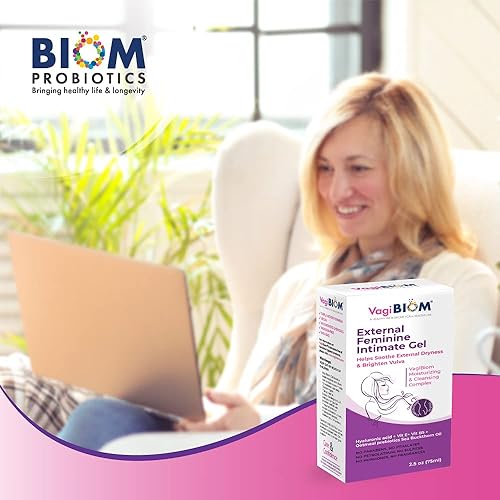 Miniatura 6 de Biom Probiotic Vaginal Gel Hidratante Externo Ácido Hialurónico  Glutatión para hidratar y aligerar el oscurecimiento de vulvar 100 Natural Vegano