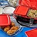 Pyrex Easy Grab 4-Piece Glass Baking Dish with Lid and Insulated Carrier, Glass Baking Dish with Insulated Bag and Hot/Cold Pack, Non-Toxic, BPA-Free Lid, Bakeware Set and Food Delivery Bag