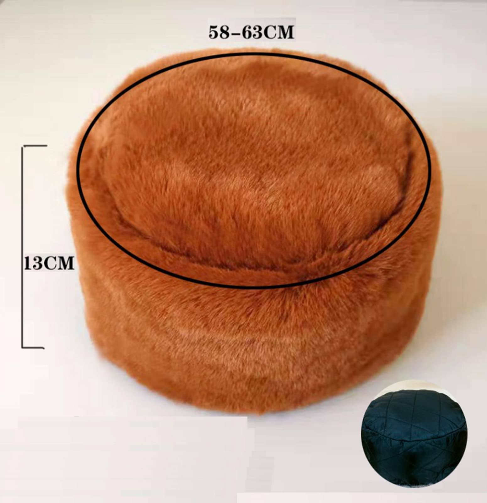 Lifup Mujer Sombrero de Piel Sintética Gorra Estilo de Rusia Invierno Cálido Gorro para Esquí
