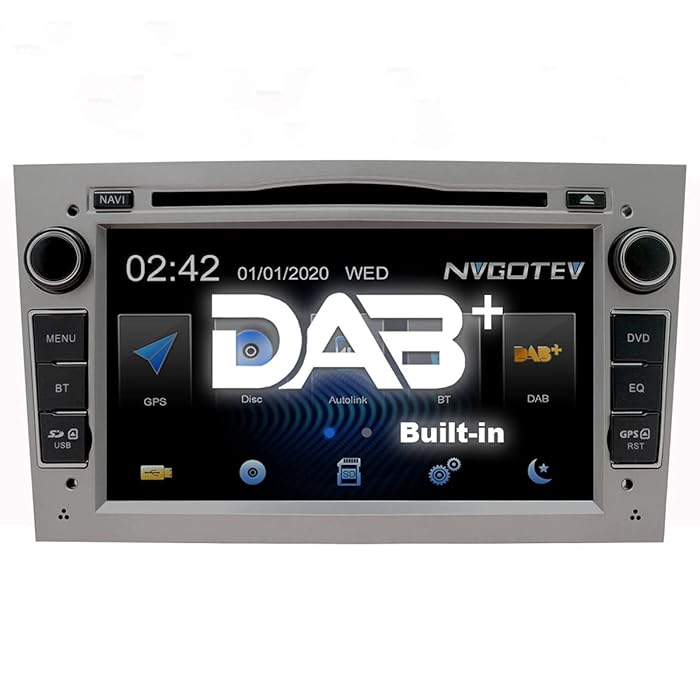 Buy NVGOTEV Builtin DAB 7" Car Stereo Head Unit for Opel Vauxhall