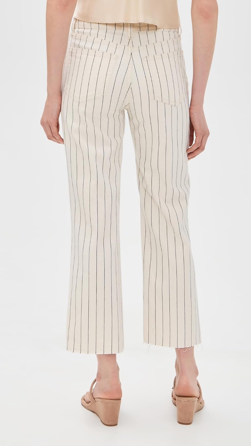 L'AGENCE Women's Wanda Crop Wide Leg Jeans