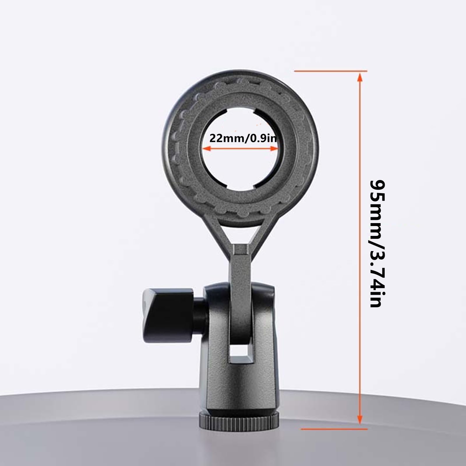 2 Pcs Microphone Holder Standard Interface Thread Compatible with Stand Devices with 3/8 Conversion Nut for Microphone Stands