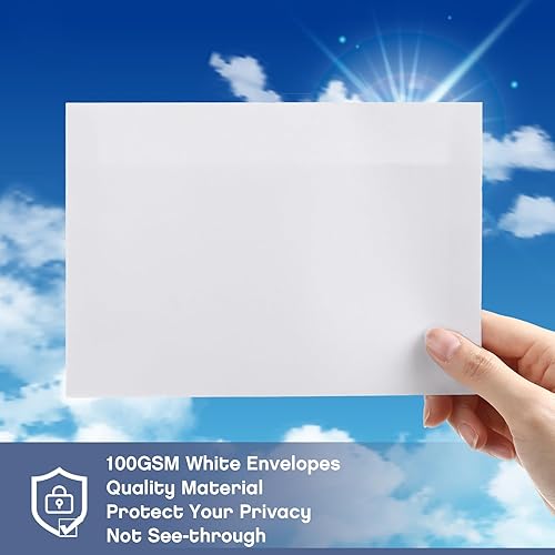 Miniatura 4 de 800 sobres autoadhesivos imprimibles a granel para invitaciones, bodas, baby shower, fotografía, notas de agradecimiento, postales, tarjetas de