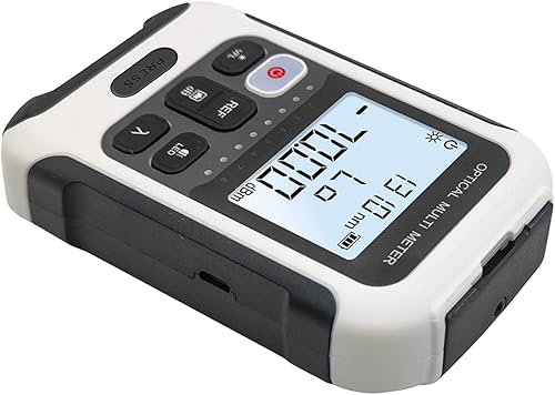 Miniatura 9 de Medidor de potencia óptica, -70  10 DBm Medidor de potencia de fibra óptica portátil con luz LED, interfaz universal SC ST Probador de cable de