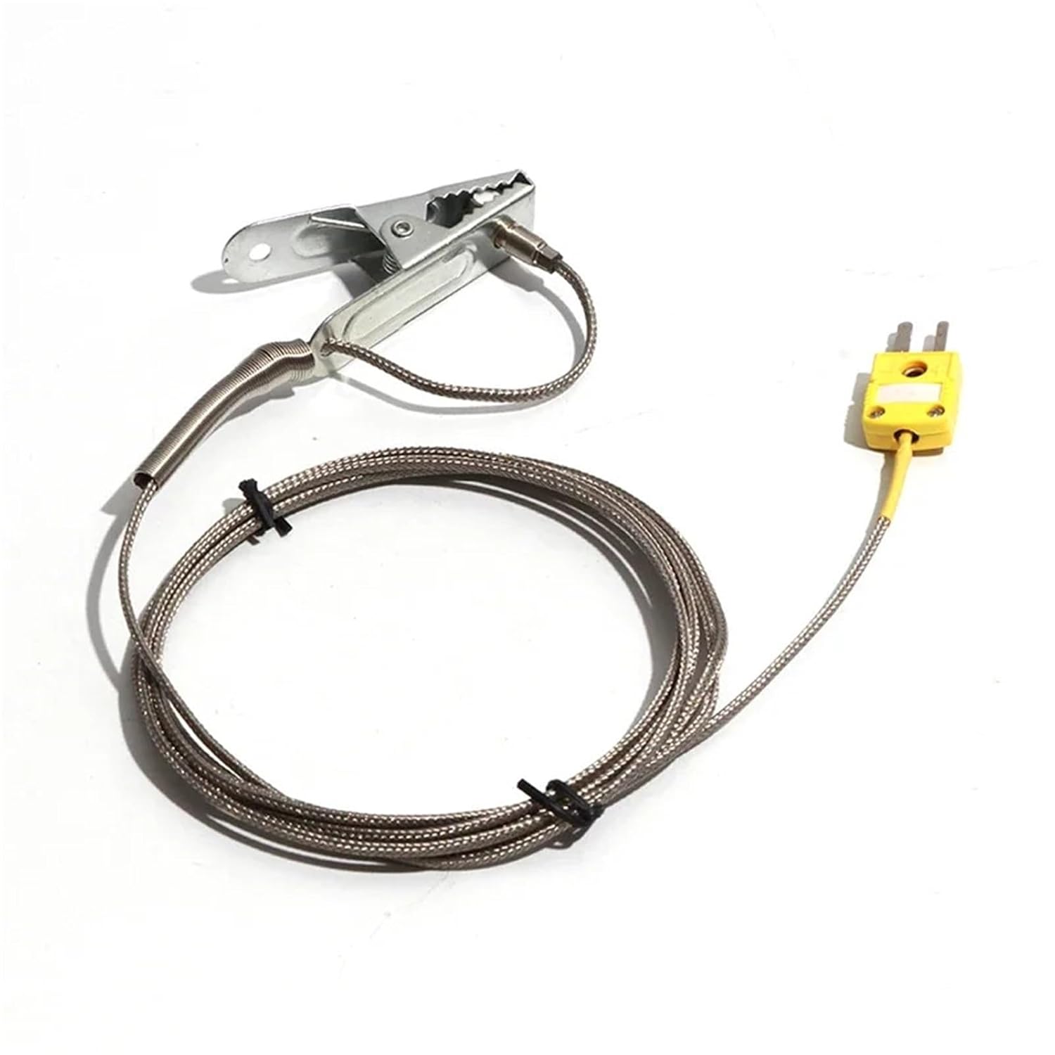 Furnace Temperature Sensor 6.5CM Clamp Thermocouple Tunnel Turnace K-Type Metal Shielded Wire/Niacinamide Wire 1-5M(Shielded Wire 1M)