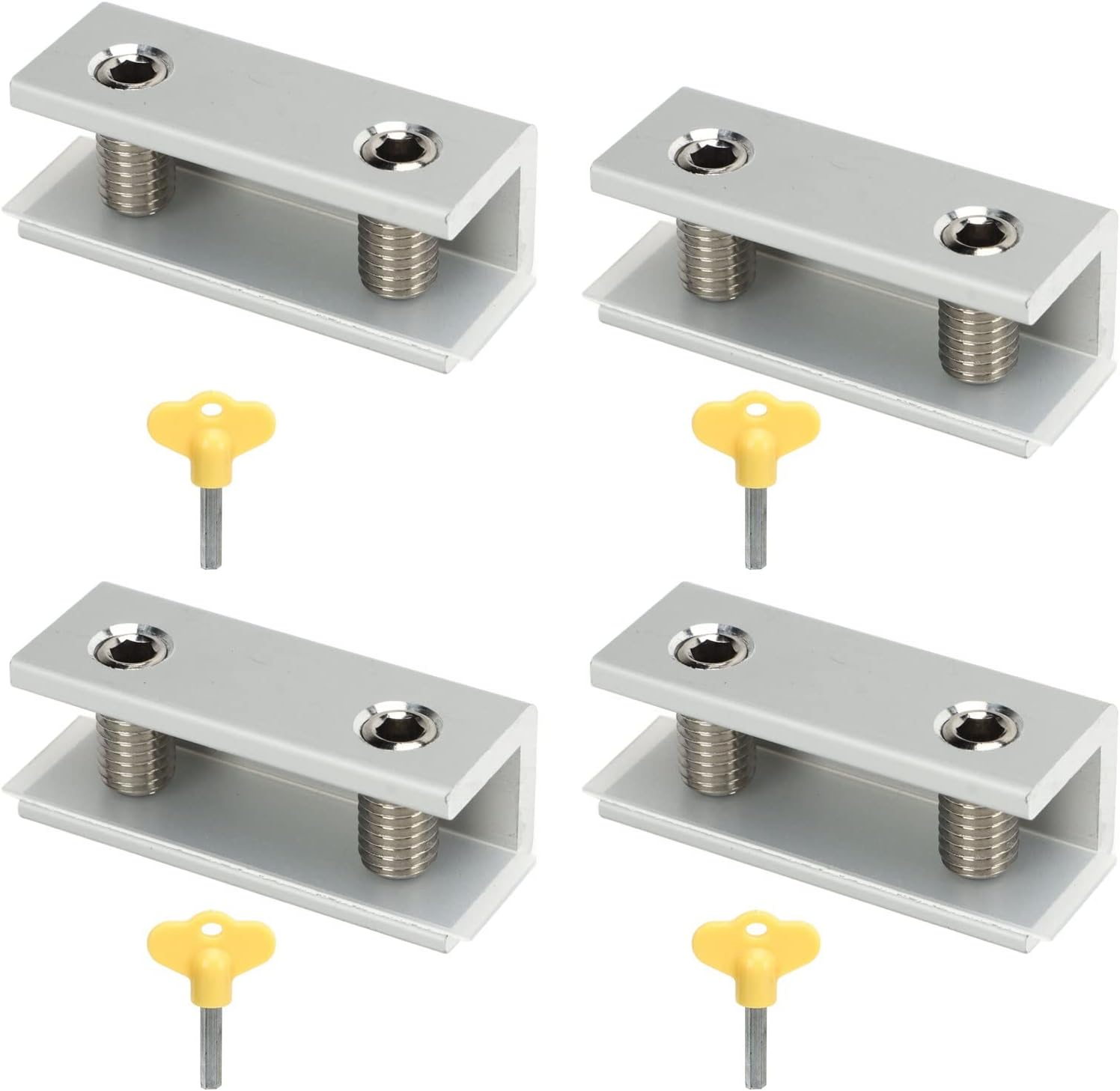 YWBL-WH Sliding Window Lock, Aluminum Alloy Desig,N Security Lock for Vertical Horizontal Sliding Door and Window, Easy Installation for Home and Office