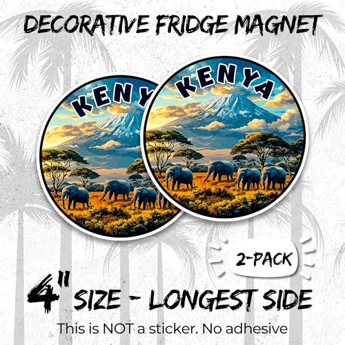 Kenya Magnet 4 Inch 2-Pack Imanes Decorativos miniatura 2