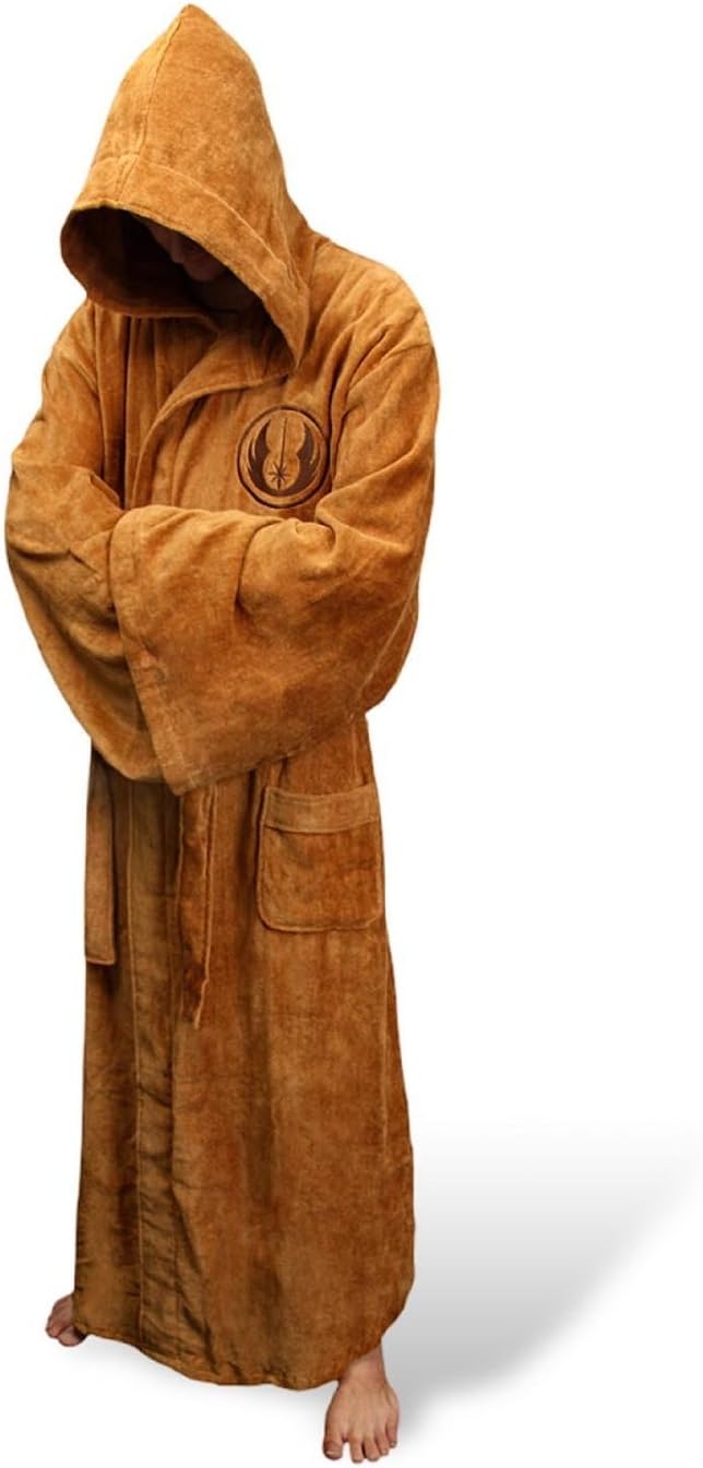 ziho Jedi Star Wars Mens Fleece Dressing Gown Bathrobes