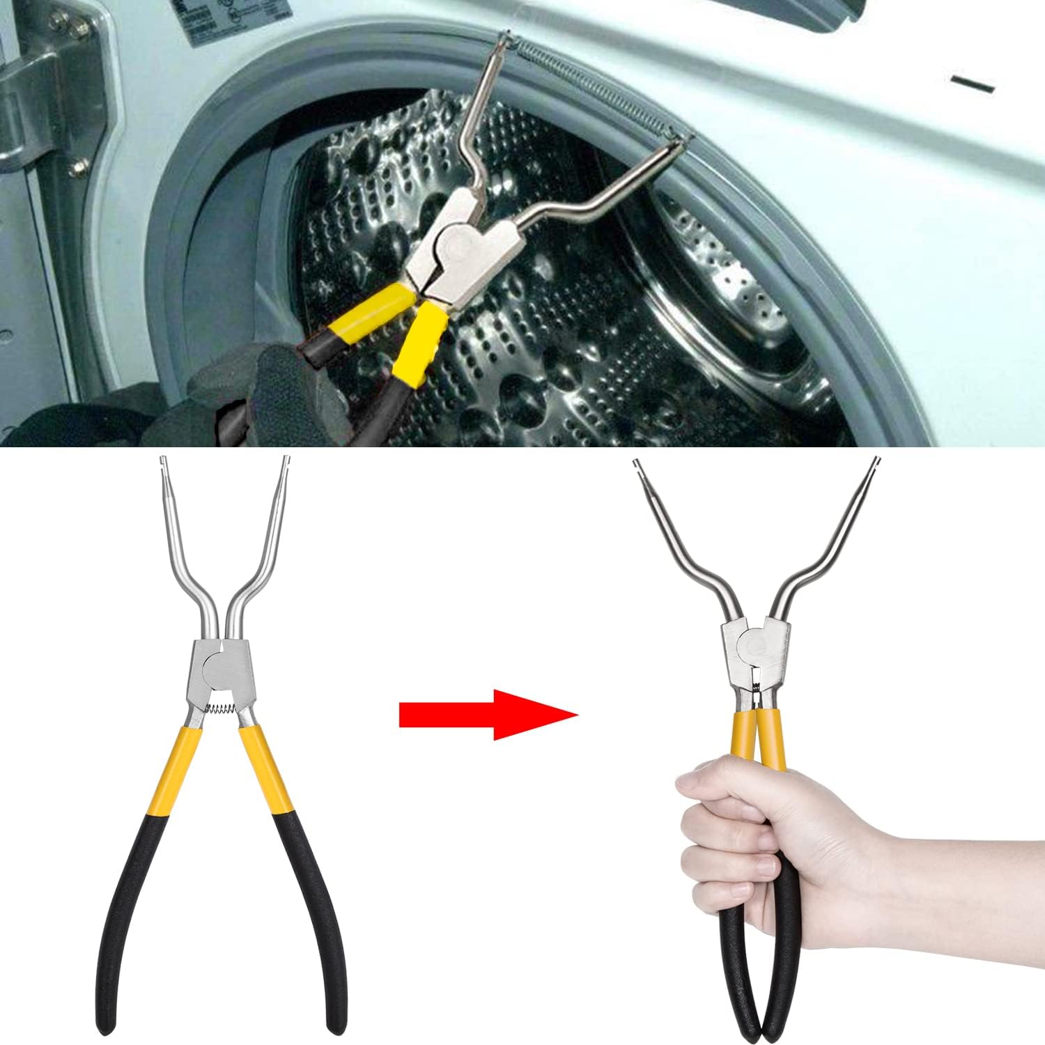 383EER4001A Washing Machine Outer Tub Spring Removal Tool, Solid Metal Washer Spring