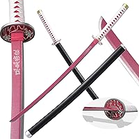 Vista 1 de BEMOD Demon Slayer Swords Real Handmade Steel Blade Anime Cosplay Katana Sword 41inch Stainless Metal Samurai Swords KnightsRengokuInosukeTanjiro