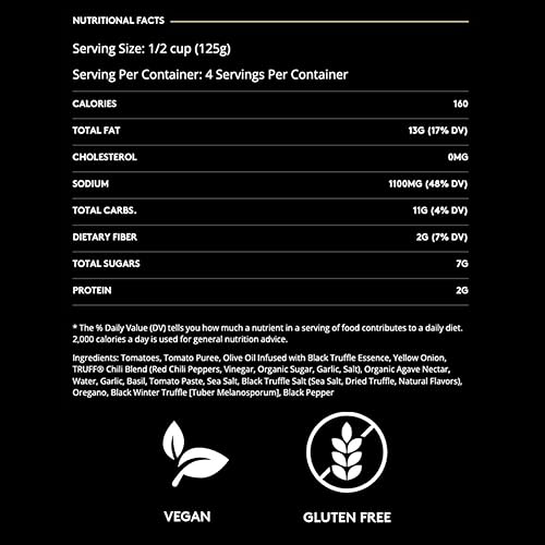 Miniatura 3 de TRUFF Salsa de pasta arrabbiata de trufa negra salsa de tomate para pasta pizza y más sin OMG vegano paquete de 2 ArrabbiataArrabbiata 2 unidades