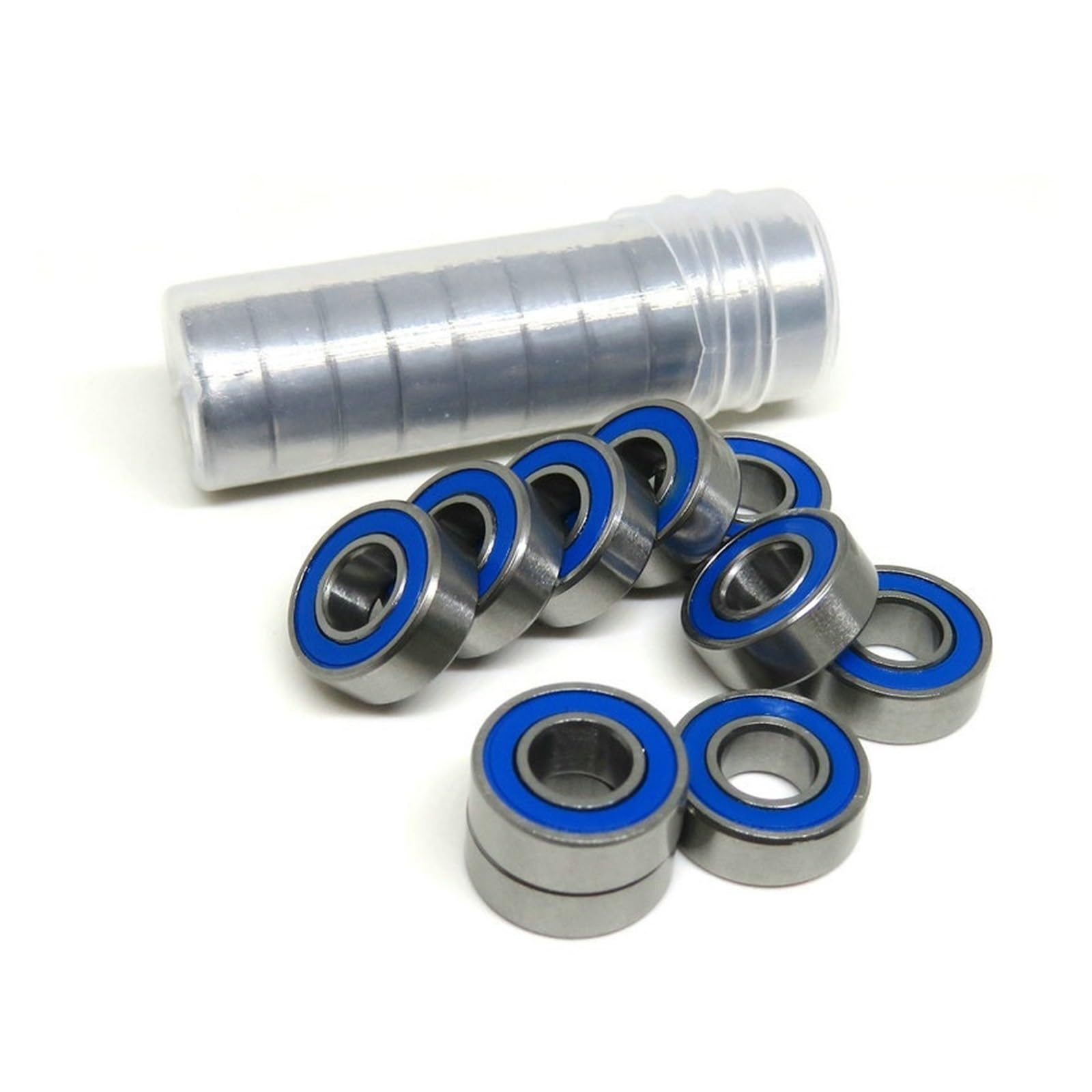 10 piezas ABEC-3 MR126-2RS rodamiento sellado de goma azul MR126RS L1260D rodamiento rígido de bolas(MR148-2RS 8x14x4mm)
