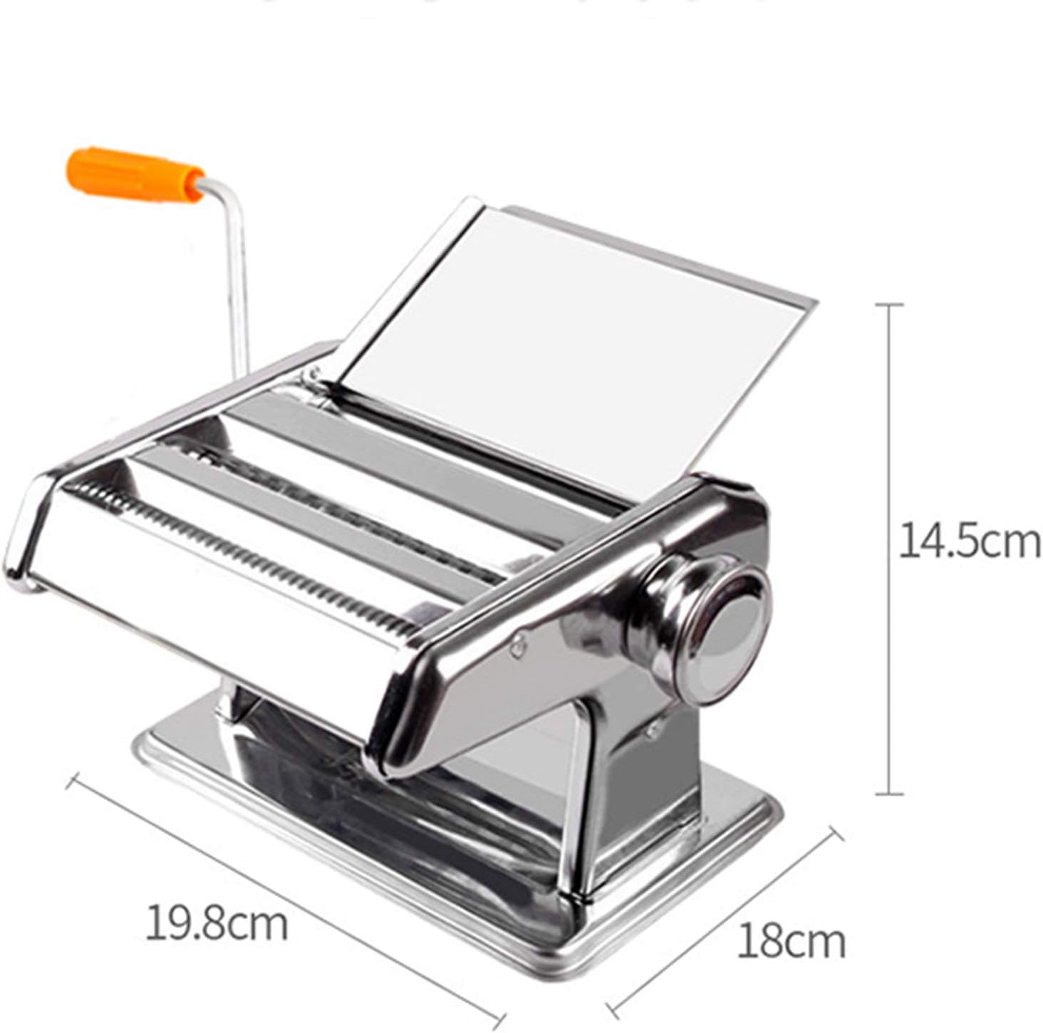 Manual Metal Noodle Maker, 6 Kinds of Noodle Machines with Adjustable Thickness for Kitchen, 2 Blade Pasta Maker, Suitable for Pasta, Spaghetti, Lasagna Or Dumplings