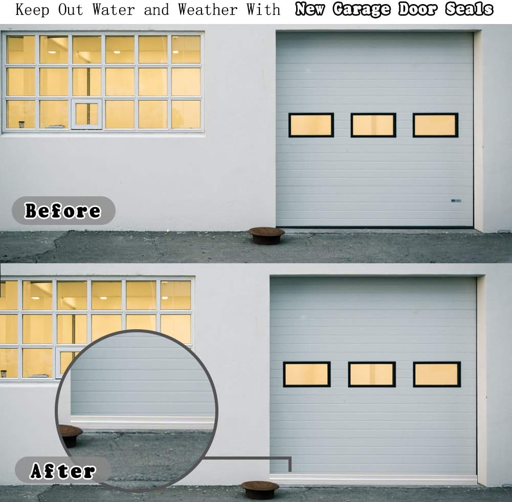 Prоduсt Dеаl [2Pack Large Door Sweep] Huge Gap Door Draft Stopper, 3-2/5W x 39 L Door Bottom Seal with Wider Strong Adhesive for Interior/Exterior Doors - Guard Against Drafts, Dust, Noise and Animals-White