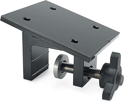 Cannon Clamp Mount Downrigger Base, Boat Fishing Accessory Black Aluminum